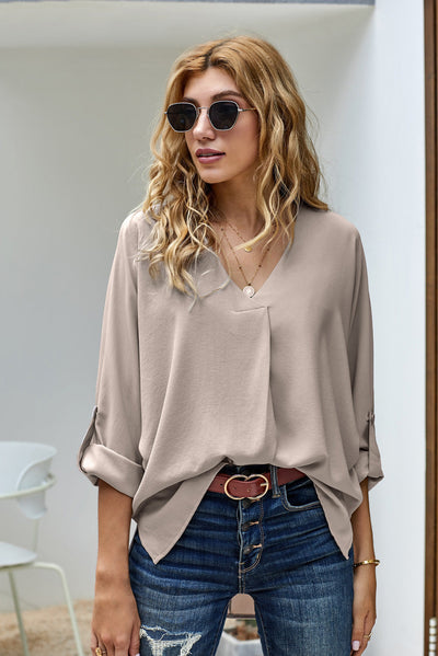  v neck loose top